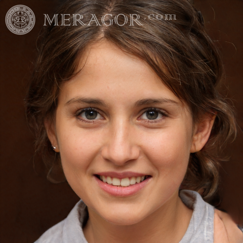 Beautiful avatars for girls on the registration page Faces of girls Europeans Russians Girls