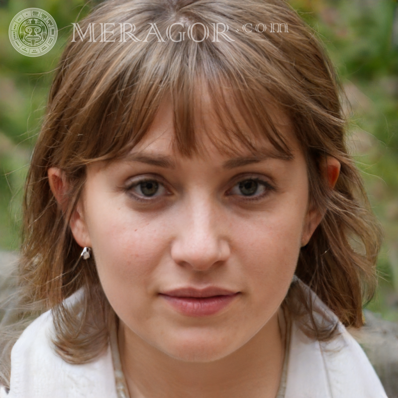 Überlege dir einen Avatar, damit sich ein Mädchen registrieren kann | 0 Gesichter von Mädchen Europäer Russen Mädchen
