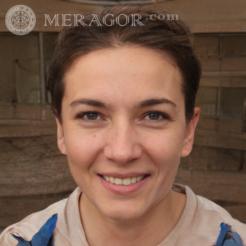Foto de rostros de mujeres en tableta Rostros de chicas Europeos Rusos Niñas adultas