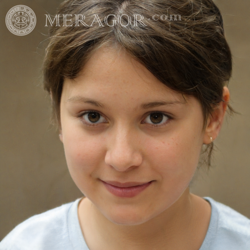 Hermoso rostro de una niña creado por una red neuronal | 0 Rostros de chicas Europeos Rusos Niñas adultas
