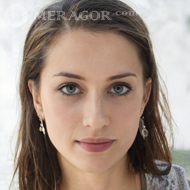 Foto de uma linda garota de 23 anos Rostos de meninas adultas Europeus Meninas adultas Pessoa, retratos