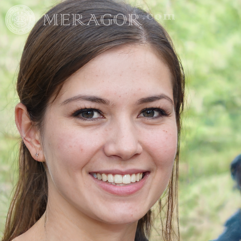 Foto eines schönen Mädchens 24 Jahre alt Gesichter von Mädchen Europäer Mädchen Gesichter, Porträts
