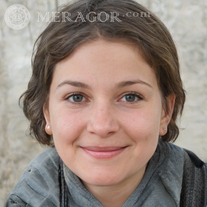 Foto eines einfachen Mädchens für dein Profilbild Gesichter von Mädchen Europäer Russen Mädchen