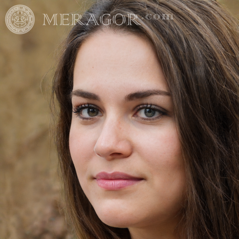 Ein Foto eines Mädchens für einen Avatar in guter Qualität Gesichter von Mädchen Europäer Russen Mädchen