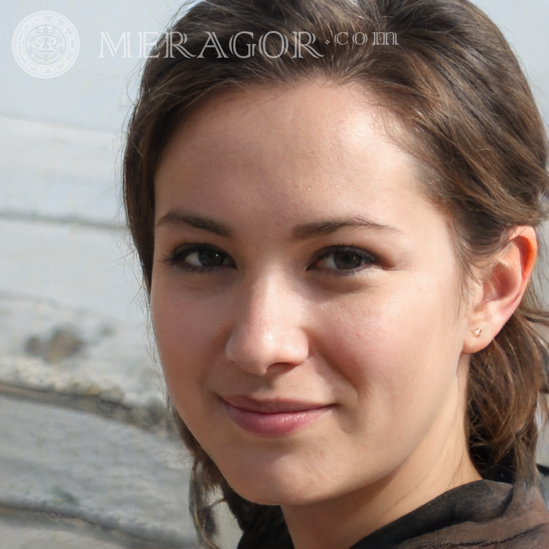 Foto eines Mädchens auf einem Avatar für soziale Netzwerke | 0 Gesichter von Mädchen Europäer Russen Mädchen