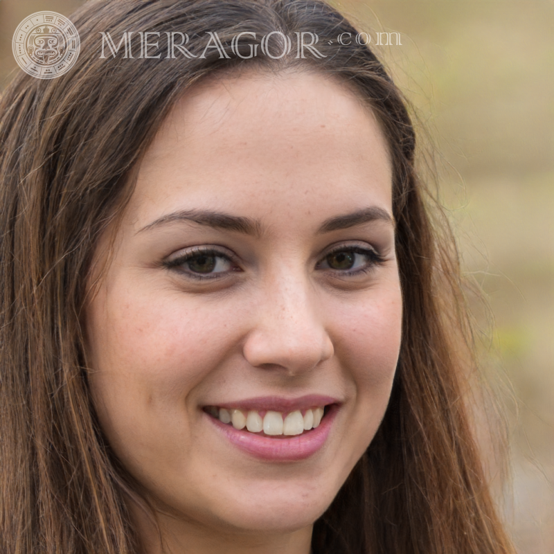 Foto de una chica para la foto de perfil de InLinx Rostros de chicas Europeos Rusos Niñas adultas