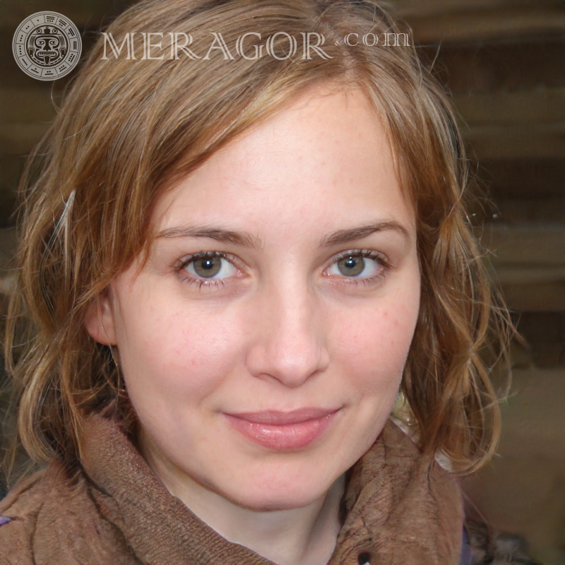 Foto des Mädchens auf dem Avatar BeMyEyes Gesichter von Mädchen Europäer Russen Mädchen