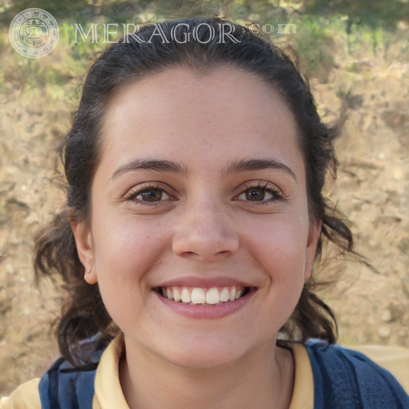 Foto eines aktiven Mädchens auf dem Profilbild Gesichter von Mädchen Europäer Russen Mädchen