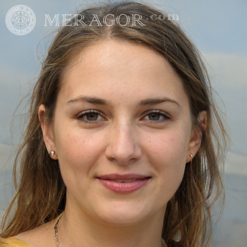Foto de una chica genial para tu foto de perfil Rostros de chicas Europeos Rusos Niñas adultas