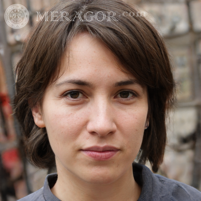 Foto eines erfahrenen Mädchens Gesichter von Mädchen Europäer Russen Mädchen