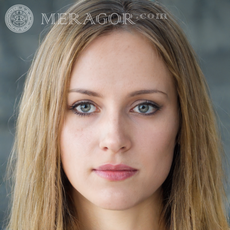 El rostro de una chica hermosa es falso Rostros de chicas Europeos Rusos Niñas adultas
