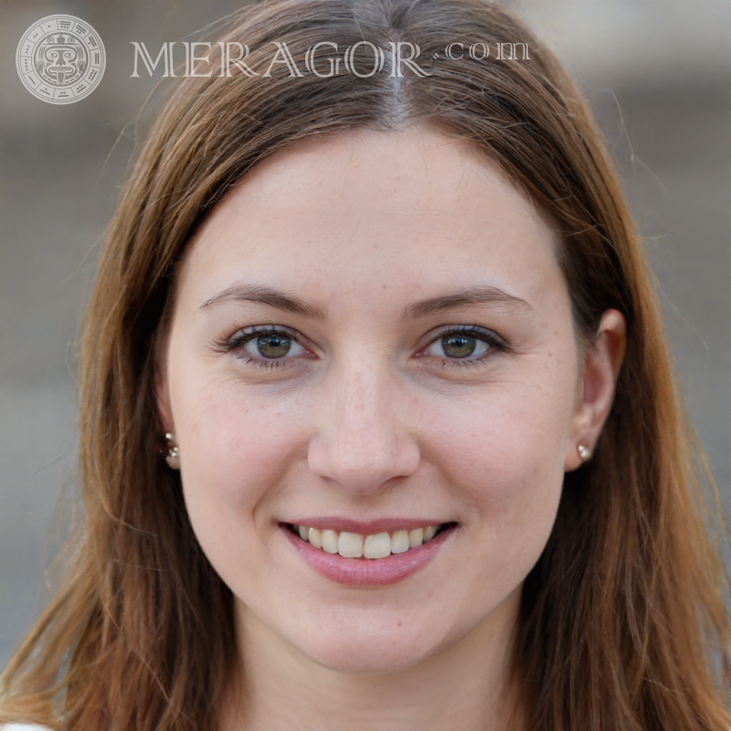 Visages de filles souriantes sur avatar | 0 Visages de filles Européens Russes Les filles