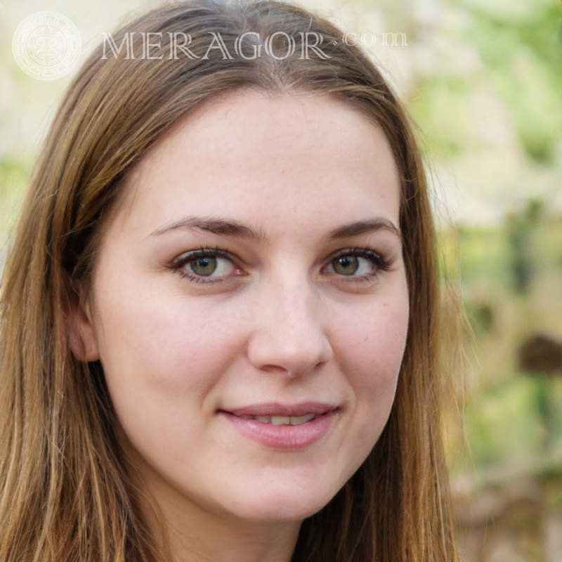 Le visage de la fille sur avatar Tabor Visages de filles Européens Russes Les filles