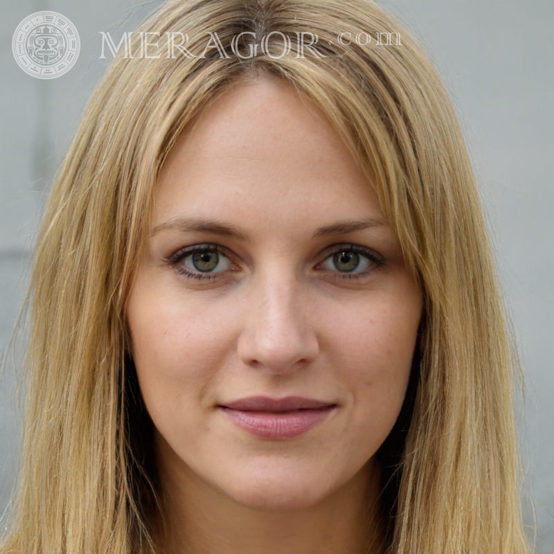 Cara de niña en el avatar de Messenger Rostros de chicas Europeos Rusos Niñas adultas