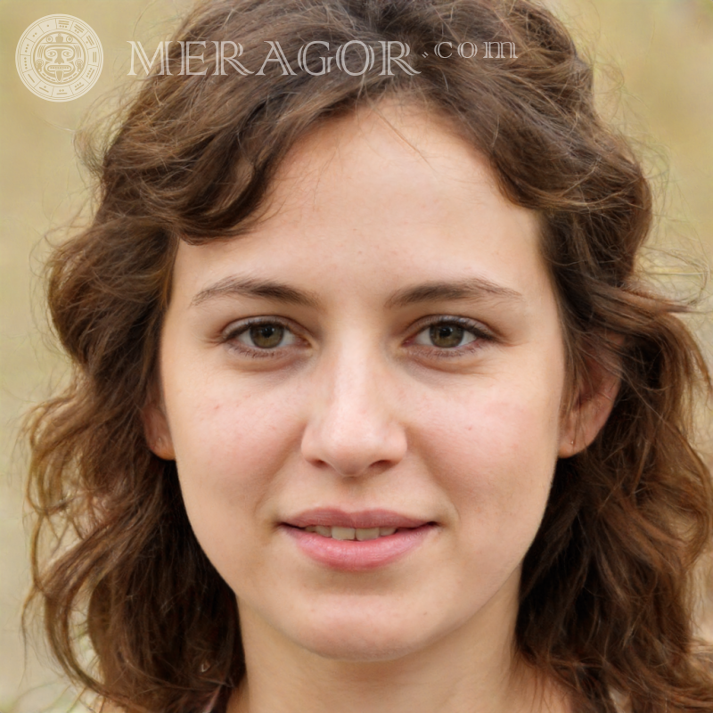 Rosto de menina no avatar de Crokes Rostos de meninas adultas Europeus Russos Meninas adultas