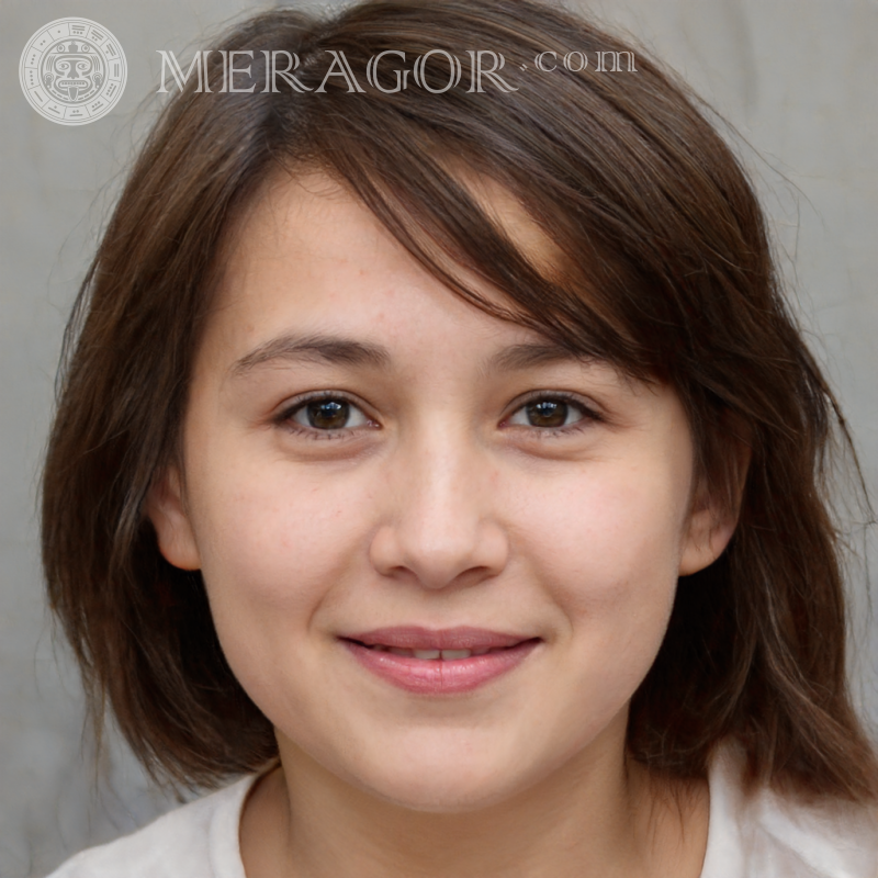 Das Gesicht des Mädchens auf dem Playlist-Avatar Gesichter von Mädchen Europäer Russen Mädchen