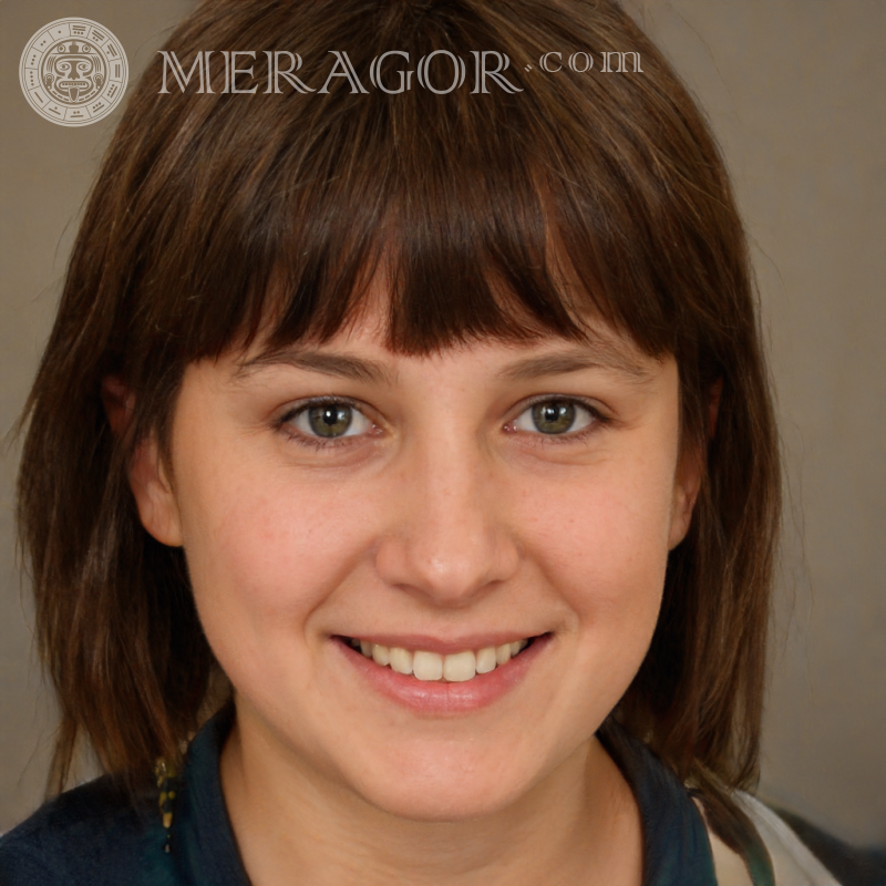 Cara de niña en el avatar de Tout Rostros de chicas Europeos Rusos Niñas adultas