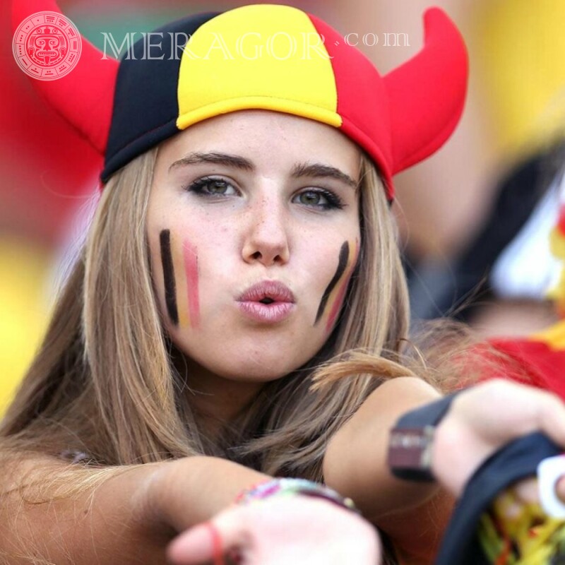 Foto de una chica belga para foto de perfil Belgas
