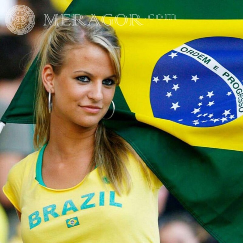 Foto de una chica brasileña para foto de perfil Brasileños