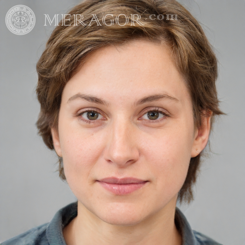 Hermosa foto del rostro de una niña modesta. Rostros de chicas Europeos Rusos Niñas adultas