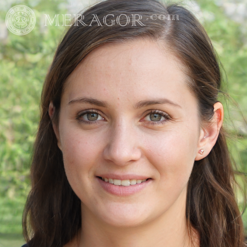 Gesicht des belgischen Mädchens auf dem Avatar Belgier Europäer Mädchen