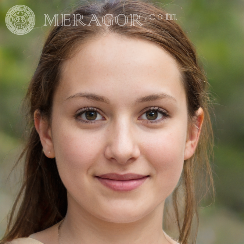 O rosto de uma garota ucraniana de 17 anos Ucranianos Europeus Meninas adultas