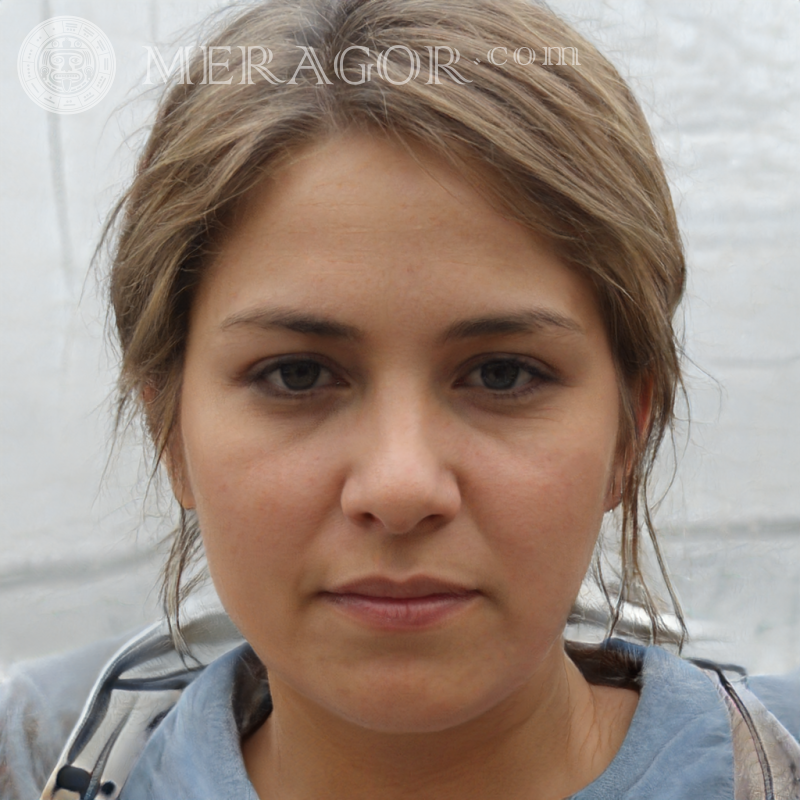 Gesicht des ukrainischen düsteren Mädchens Ukrainer Europäer Mädchen