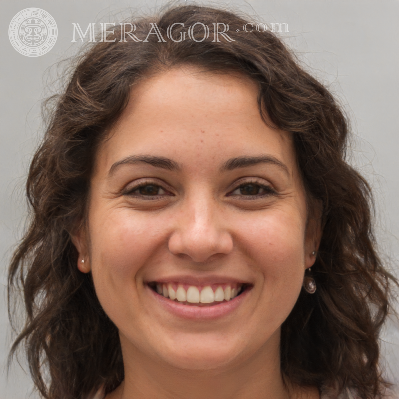 Face of a joyful Brazilian girl Brazilians Europeans Girls