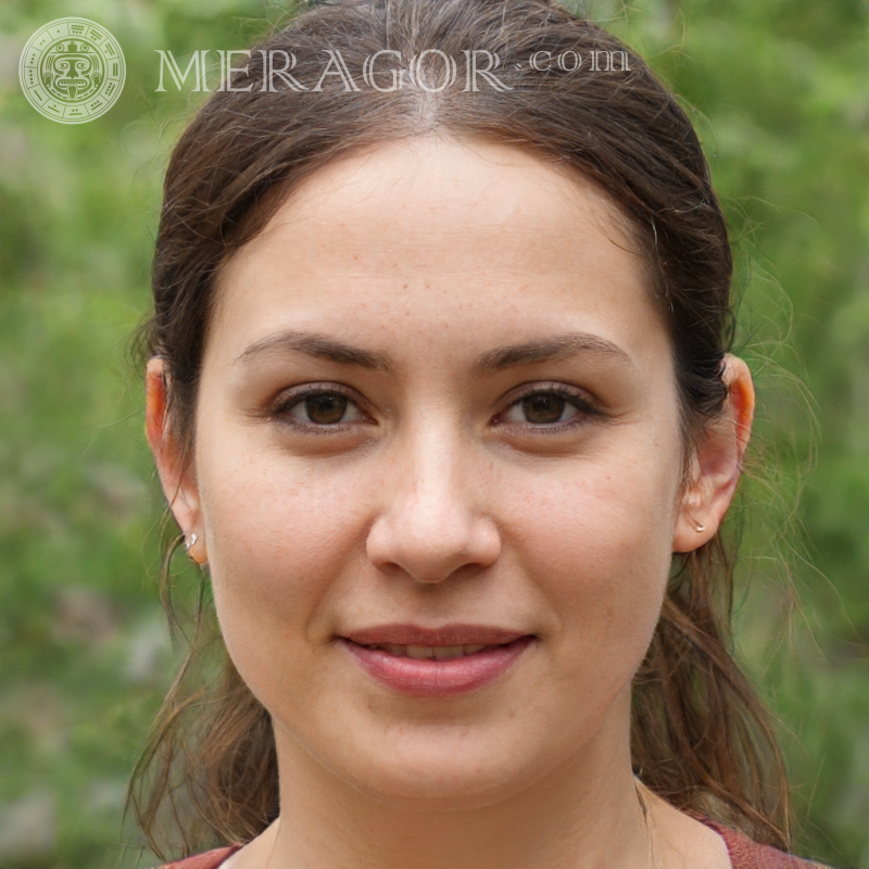 Rostro de una niña argentina en la naturaleza Argentinos Niñas adultas Caras, retratos