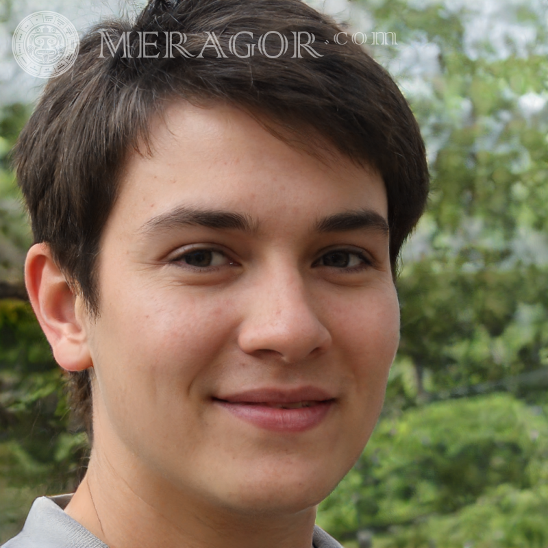 Téléchargez la face un garçon joyeux sur la couverture Visages de garçons Britanniques Américains Argentins