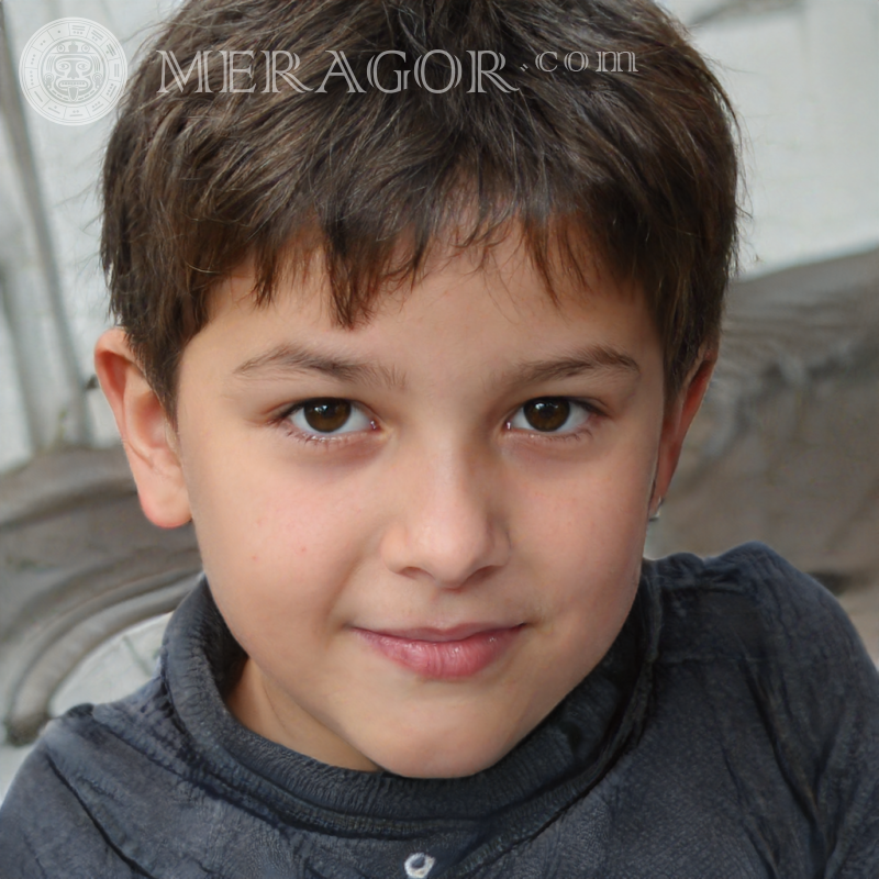 Laden Sie das Gesicht eines kleinen Jungen im Profil herunter Gesichter von Jungen Briten Amerikaner Argentinier
