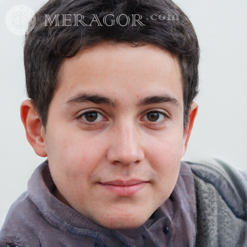 Baixe o rosto de um menino simples no perfil Rostos de meninos Britânico Americanos Argentinos