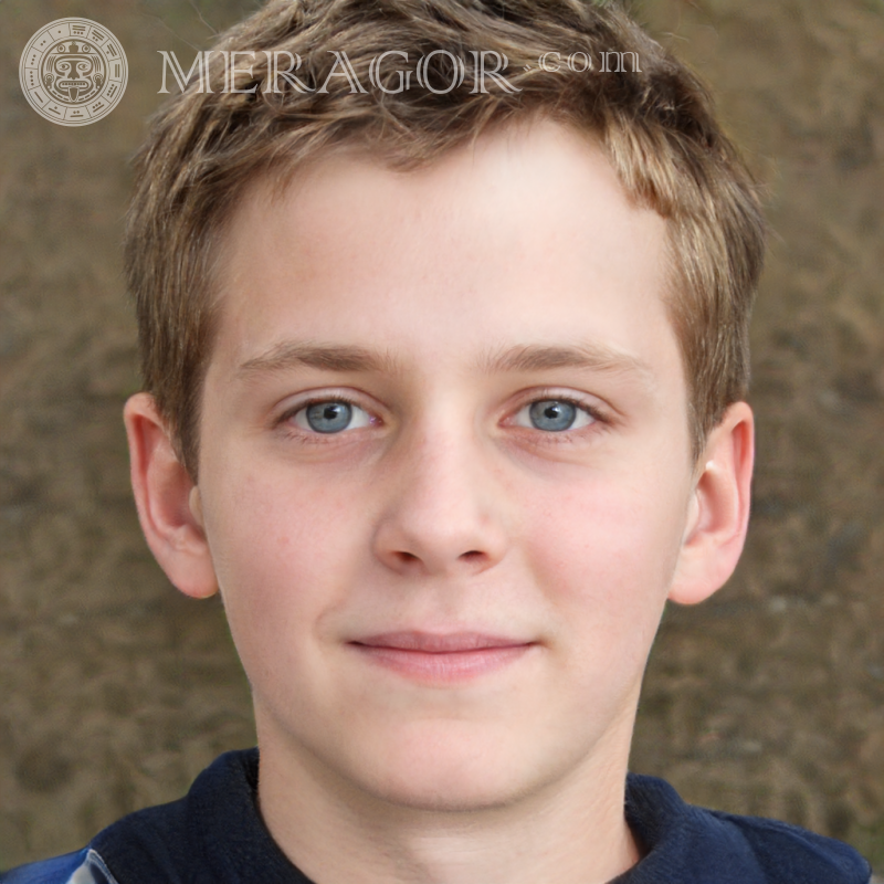 Download the face of a joyful boy on profile Faces of boys British Americans Argentines