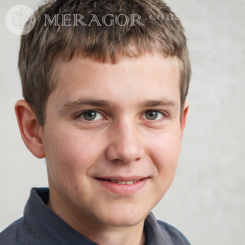 Download the face of a smiling boy on the page Faces of boys British Americans Argentines