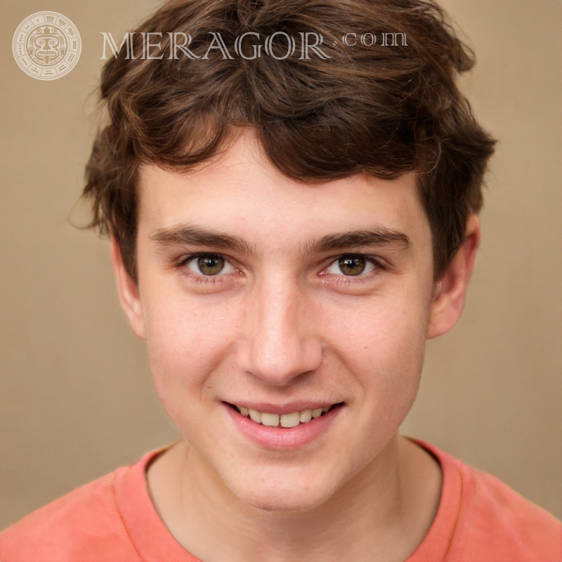 Download the face of a fun boy on the desktop Faces of boys British Americans Argentines