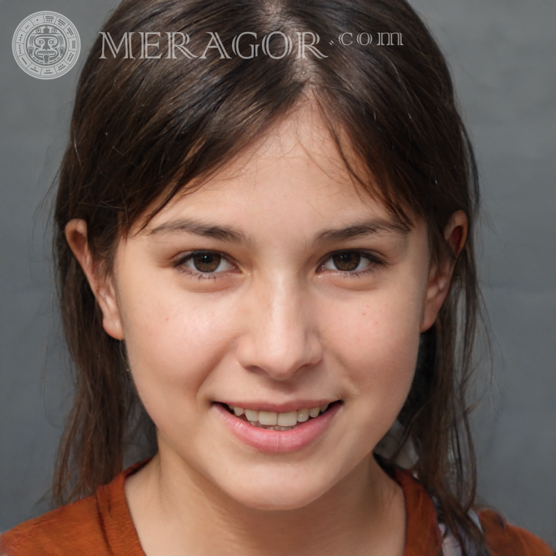 Gesicht eines kanadischen Mädchens auf Avatar 16 Jahre alt Kanadier Amerikaner Maedchen