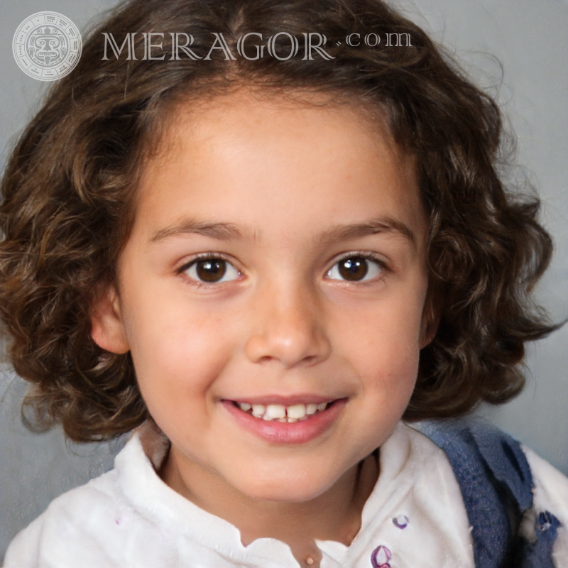 Photo of a girl with dark skin | 0 Blacks Small girls Faces, portraits