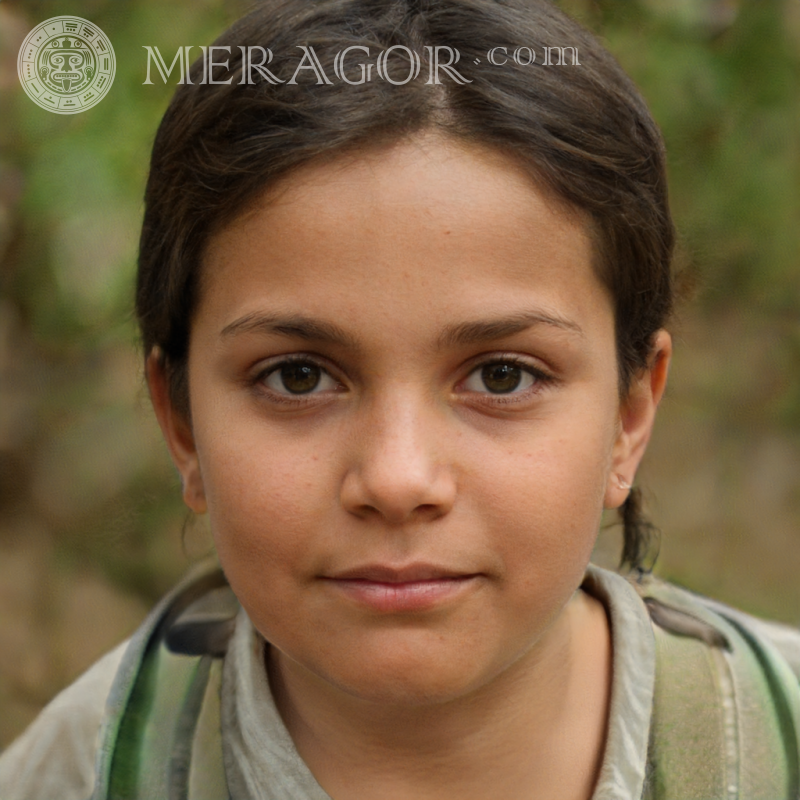 Мексиканская девочка 9 лет Девочки Темнокожие Лица, портреты