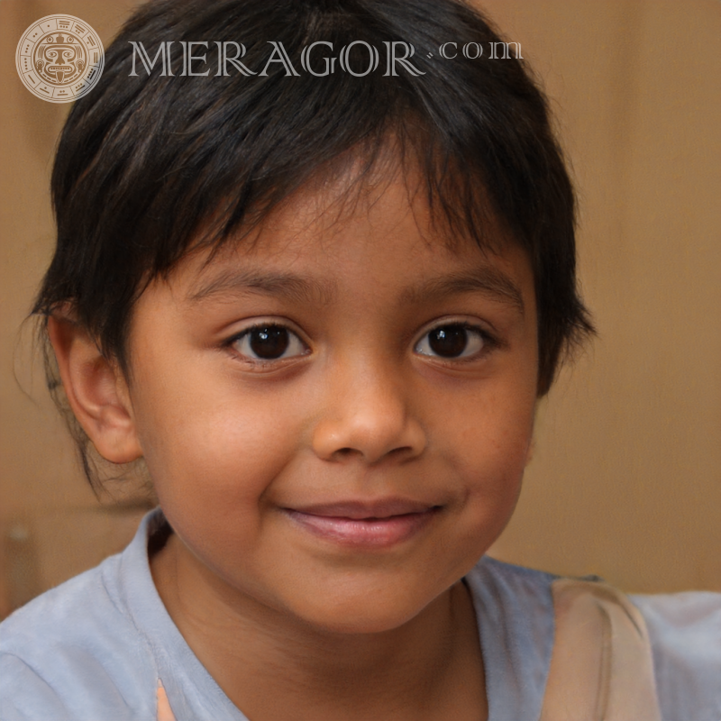 Fille mexicaine de 3 ans de profil Petites filles Noirs Visages, portraits