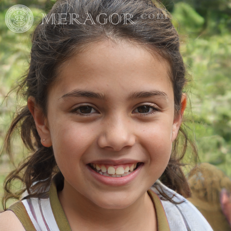 Lateinisches Mädchen 10 Jahre alt Maedchen Schwarze Gesichter, Porträts