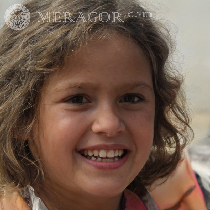 Gesicht eines kleinen orientalischen Mädchens Maedchen Schwarze Gesichter, Porträts