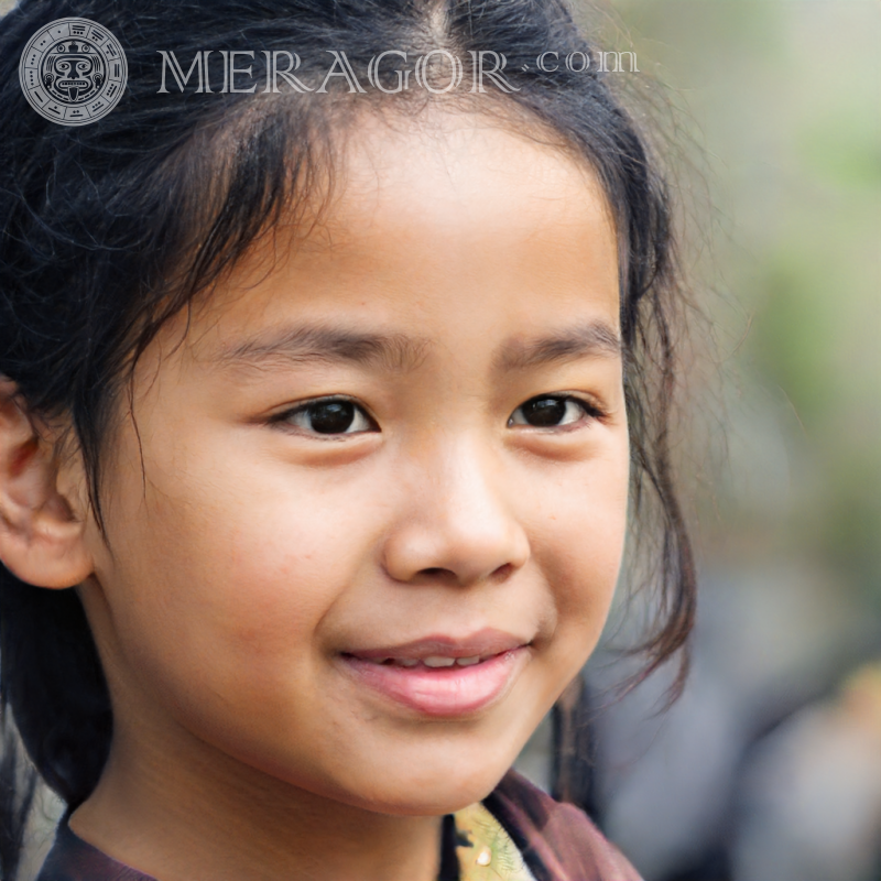 Фото маленькой вьетнамской девочки Темнокожие Лица, портреты Все лица