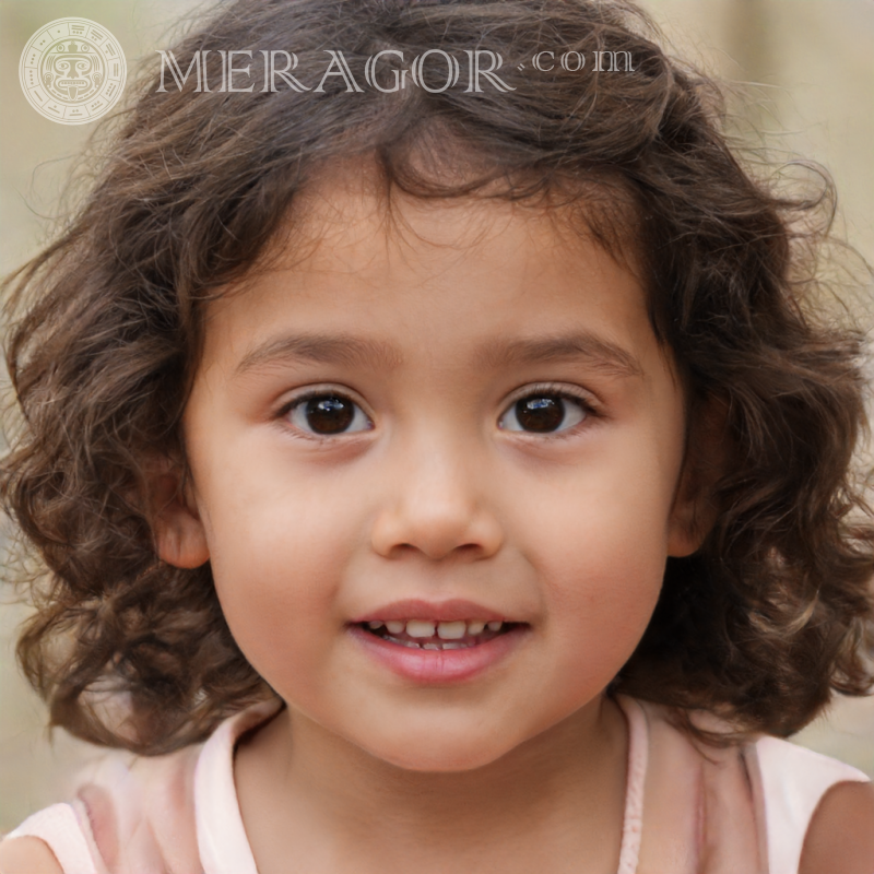 Portrait une petite fille brésilienne Noirs Brésiliens Européens Espagnols