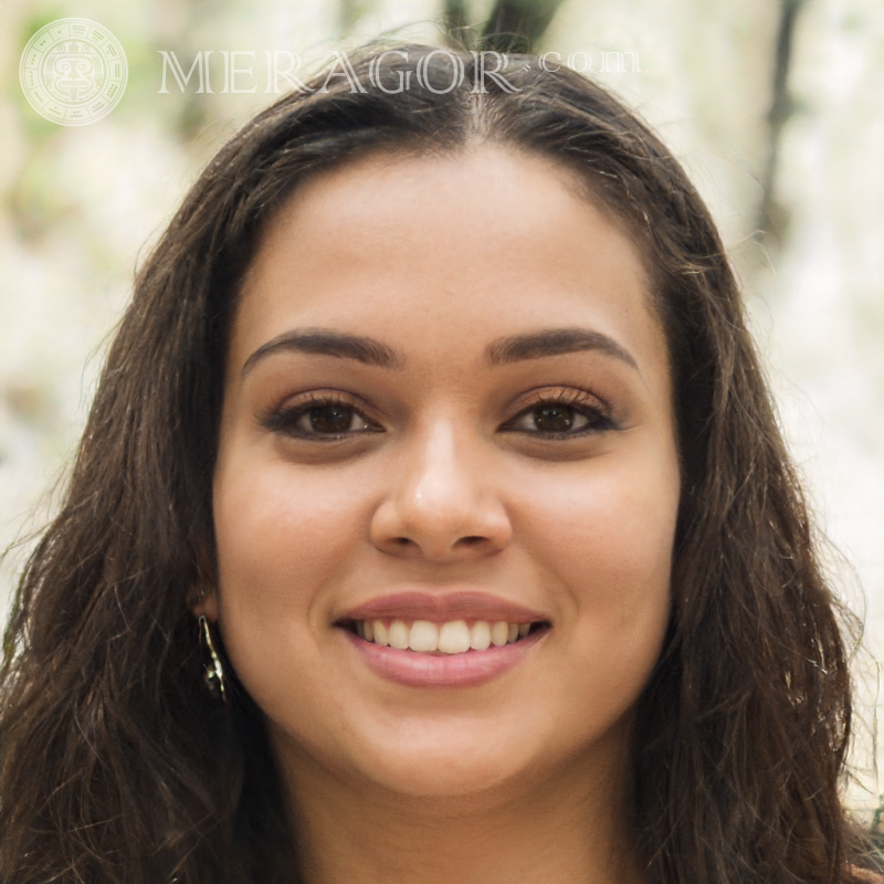 Foto eines schönen brasilianischen Mädchens Schwarze Brasilianer Europäer Spanier