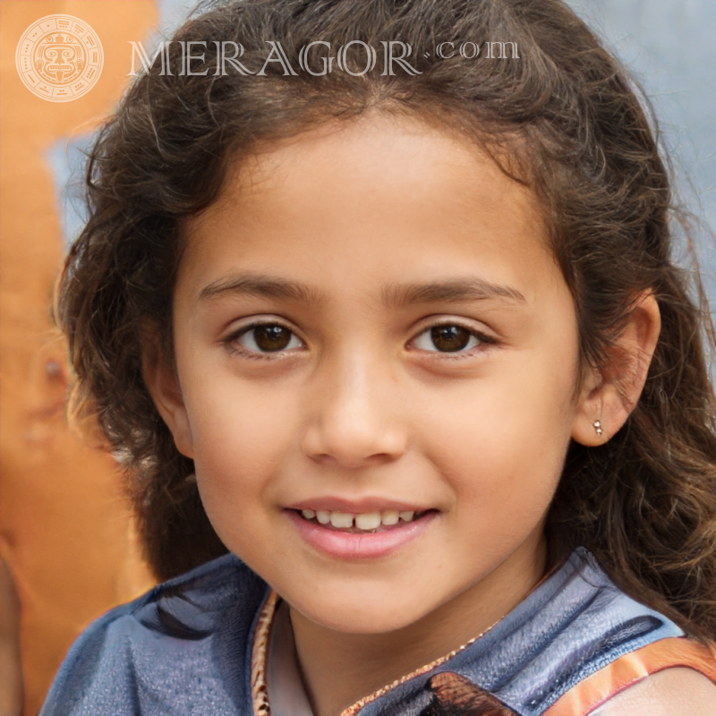 Foto des brasilianischen einfachen kleinen Mädchens Schwarze Brasilianer Europäer Spanier