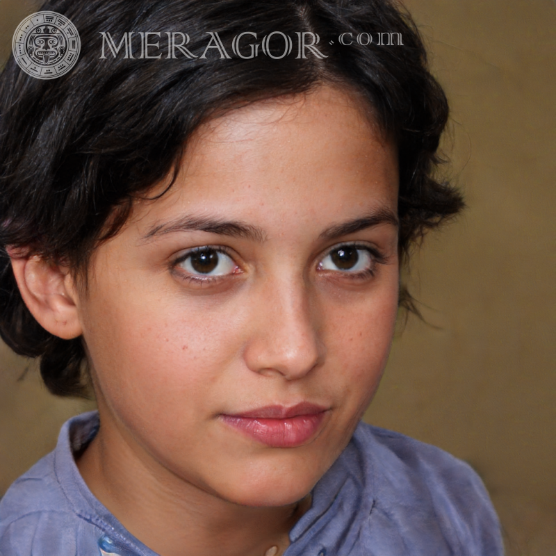 Foto do rosto de uma garota venezuelana Negros Brasileiros Europeus Espanhóis