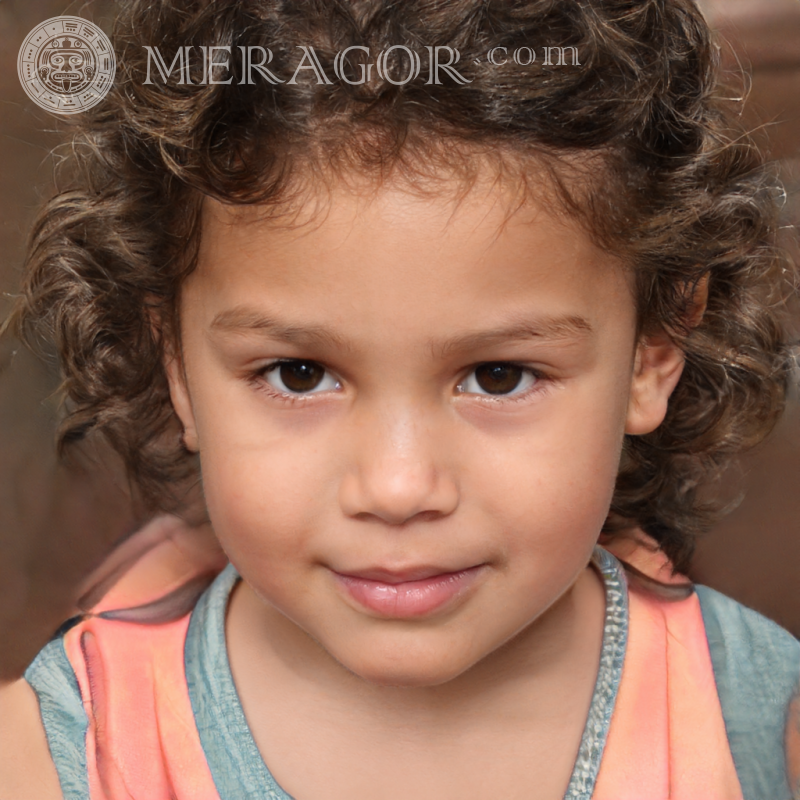Foto cara de una niña española Negros Brasileños Europeos Españoles