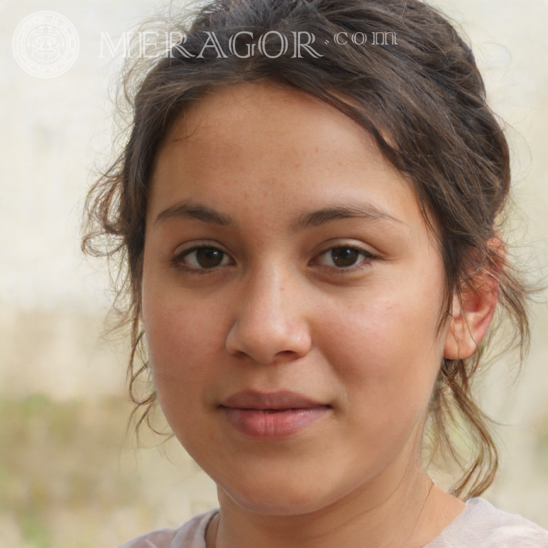 Das Gesicht eines Mädchens aus Barcelona Schwarze Brasilianer Europäer Spanier