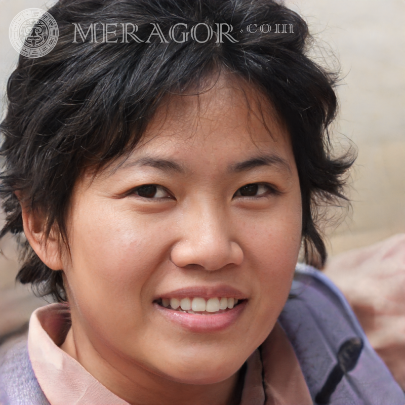 Rosto de menina tibetana Аsiáticos Meninas adultas Pessoa, retratos