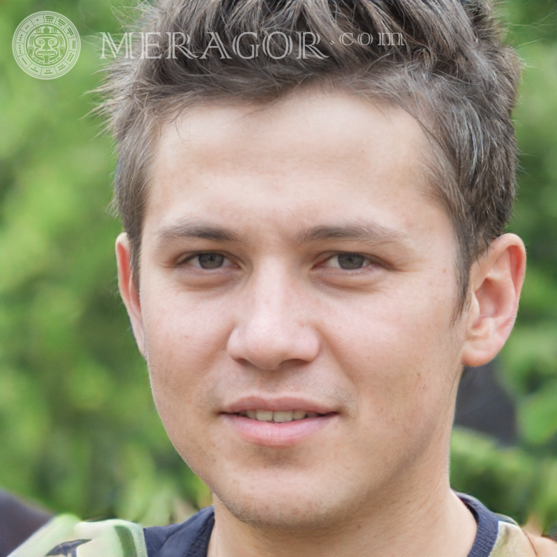Le visage un anglais sur avatar Visages de jeunes hommes Britanniques Européens Visages, portraits